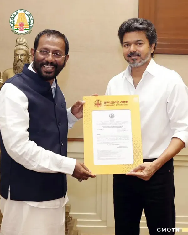 Tamil Nadu CM Vijay meets newly appointed Minorities Corp Chairman