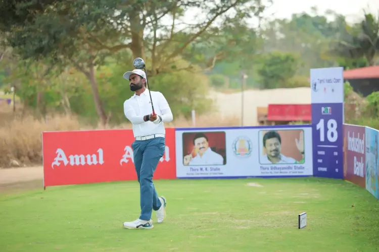 How Did Arjun Prasad Secure the Halfway Lead at Tamil Nadu Open 2025?