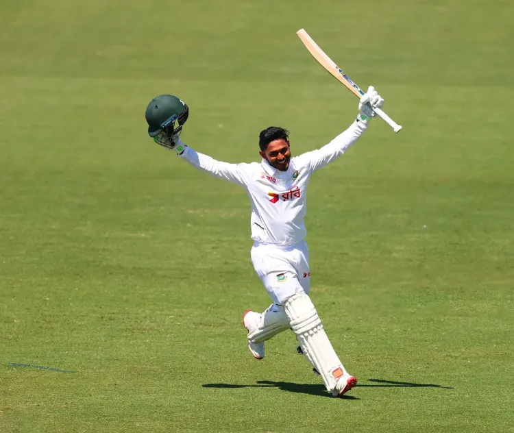 Tanzid Hasan's historic 101 makes him first Bangladesh batter to hit Test ton in Australia