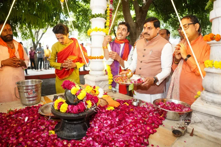 CM Mohan Yadav visits Nijanand Dham Ashram on Raksha Bandhan, urges welfare spirit
