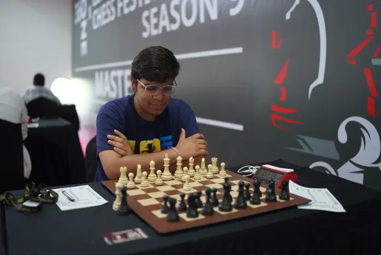 Akshay Borgaonkar stuns 3rd seed Abhijeet Gupta at ₹35 lakh 360 One Masters Chess
