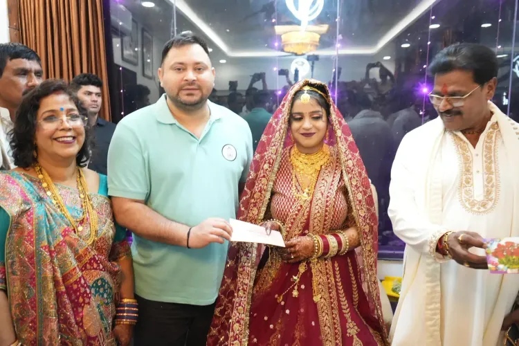 Tejashwi Yadav attends wedding of RJD MLC Kartik Master's daughter