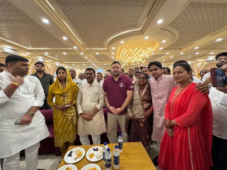 Tejashwi Yadav attends weddings in Patna, Hajipur