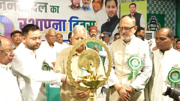 Tejashwi Yadav marks RJD Foundation Day with tribute to Lalu