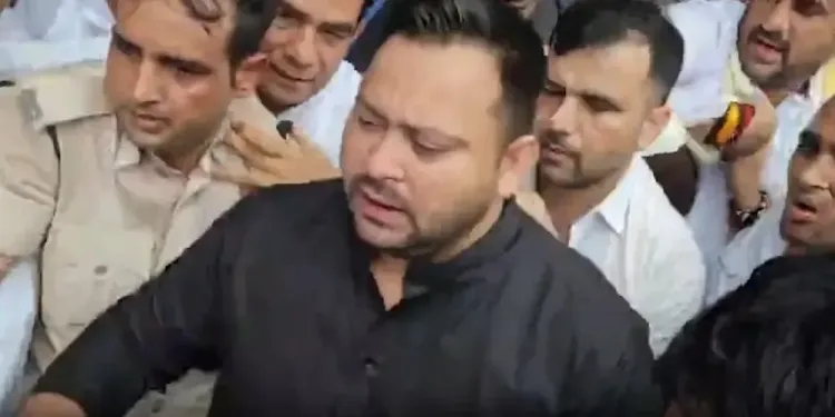 Tejashwi Yadav, Misa Bharti, Mukesh Sahani detained at SIR protest in Patna