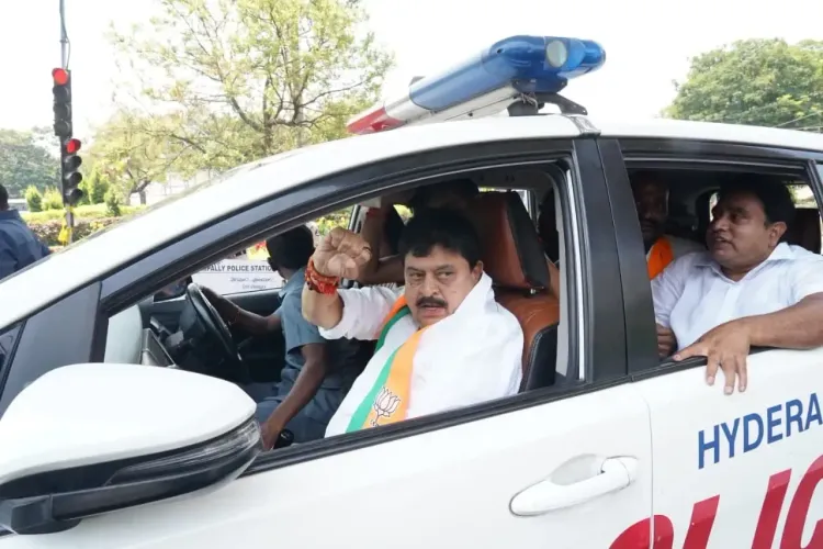 Telangana BJP Leader N. Ramchander Rao Arrested During Assembly Protest