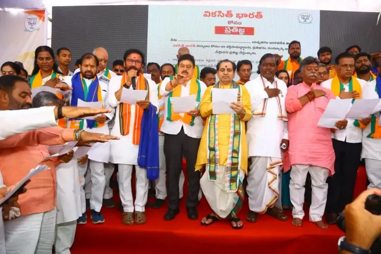 Telangana BJP marks Modi's 25 years with Viksit Bharat pledge in Hyderabad