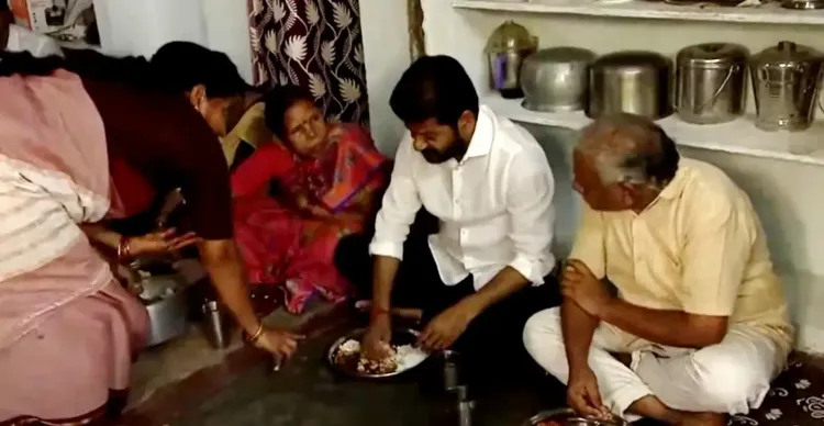 Telangana CM Shares Meal with Family Benefiting from Fine Rice Initiative
