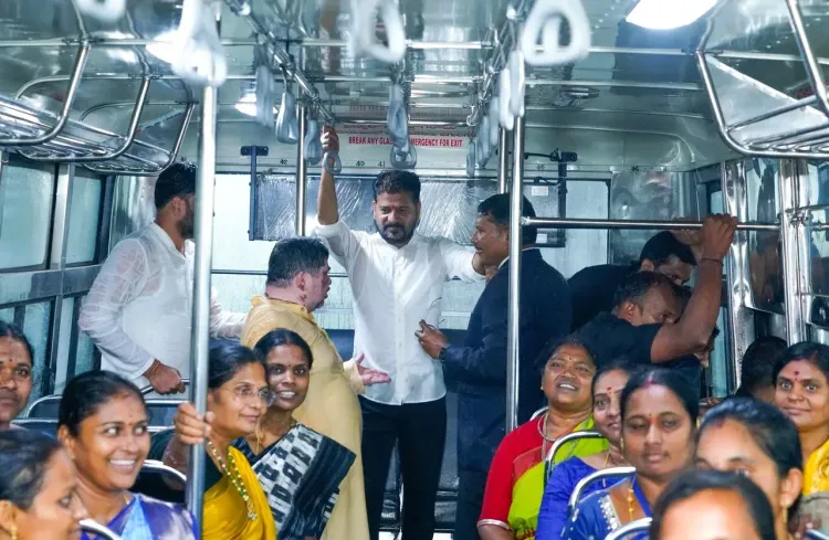 Telangana CM Revanth Reddy hands 553 buses to women self-help groups