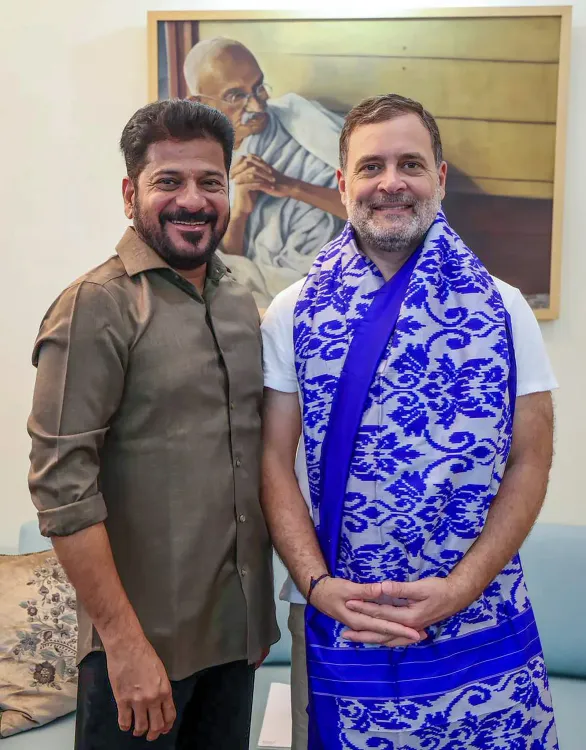 Revanth Reddy meets Rahul Gandhi amid Meenakshi Natarajan Rajya Sabha row