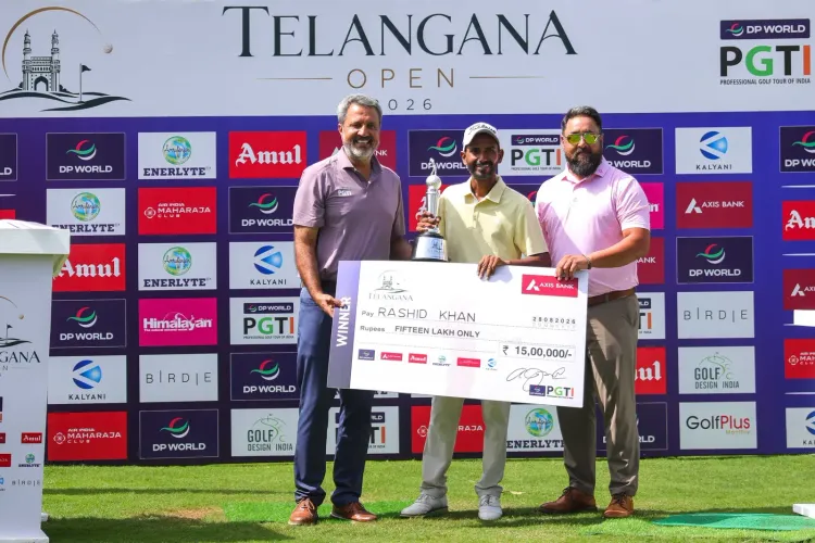 Rashid Khan wins Telangana Open 2026 by 3 shots, ends 7-year title drought
