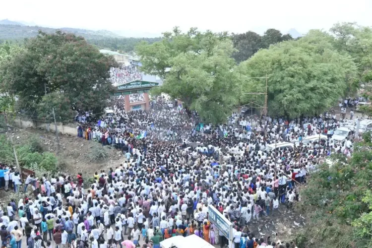 What Caused Tension During Jagan's Visit to Chittoor District?