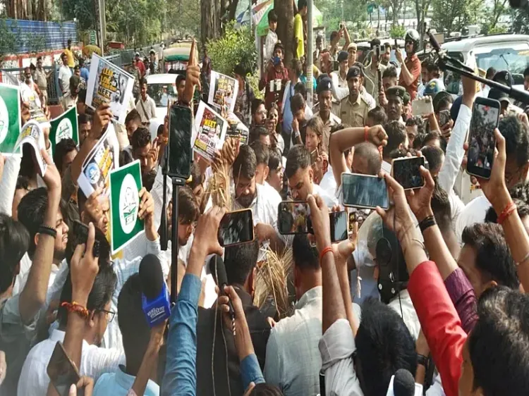 NEET paper leak protest: Patna police halt RJD student wing's march