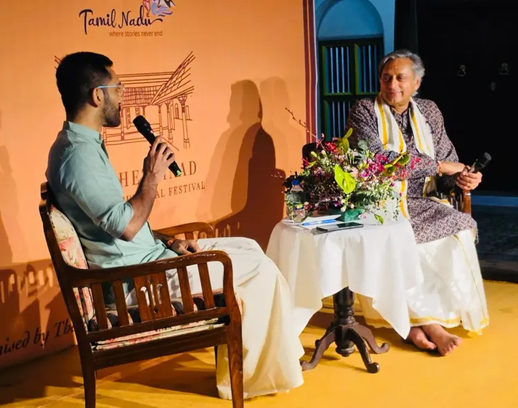Tharoor at ChettinadLitFest: A Spirited Off-the-Record Hour