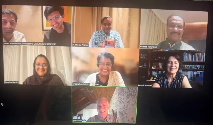 Tharoor Chairs IIMUN Global Advisory Board Meet