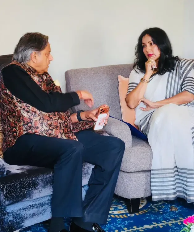 Tharoor meets Nepal's Sumnima Udas in parliamentary diplomacy push