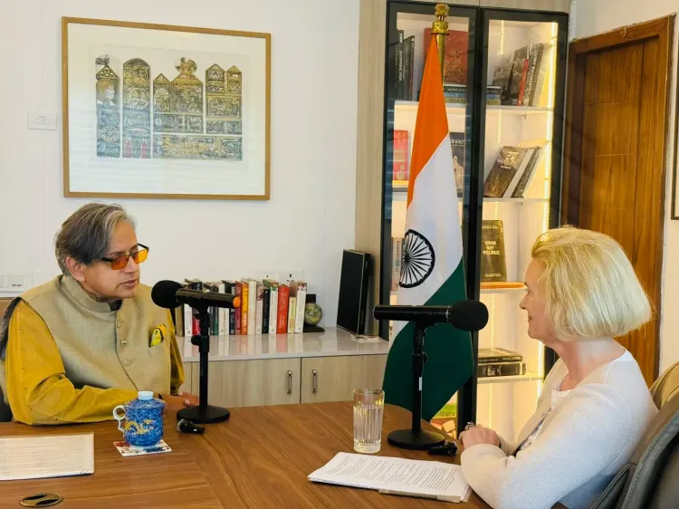 Tharoor Records Podcast with Norway Ambassador on India Ties