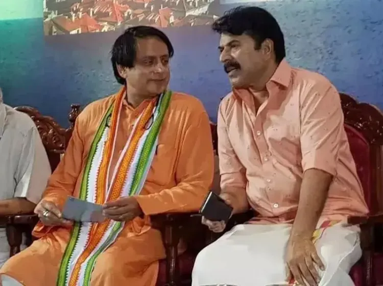 Tharoor Shares Throwback Photo With Mammootty