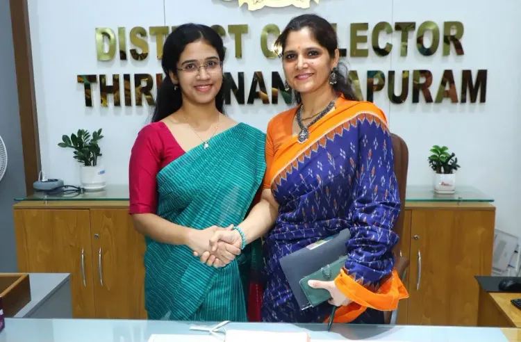 Tharoor Welcomes New Thiruvananthapuram Collector Anju K.S.