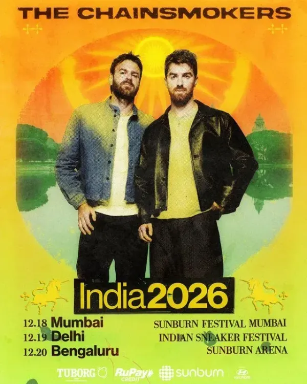 The Chainsmokers return to India for 3-city tour in December 2026