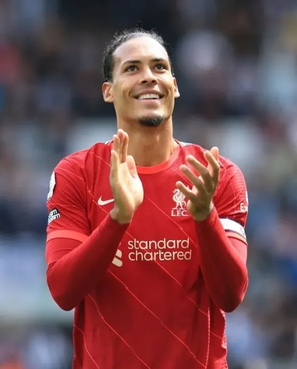 Is lifting the trophy at Anfield a unique experience for Virgil Van Dijk?