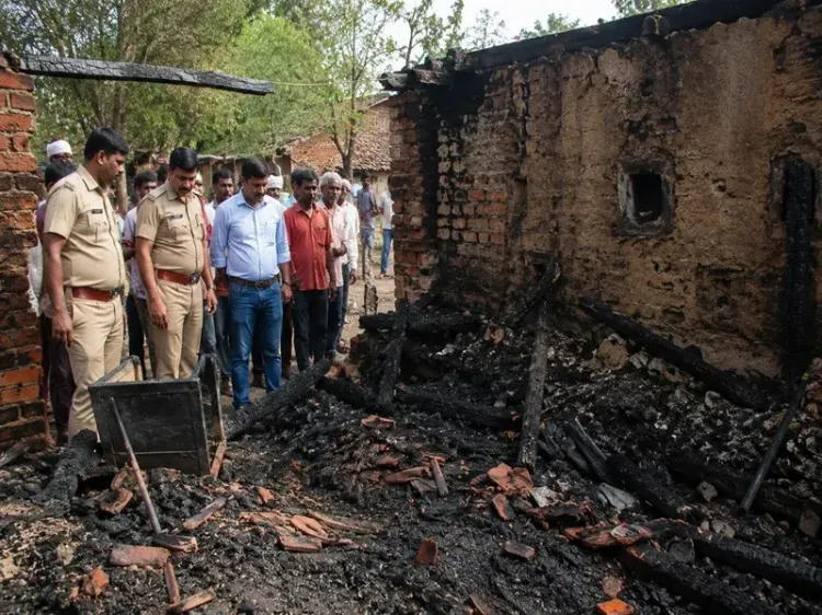 Three siblings burnt alive in Sidhi house fire, parents were away