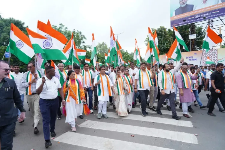 Tiranga Yatra in Vadodara: Gujarat Dy CM Sanghavi leads anti-drug march