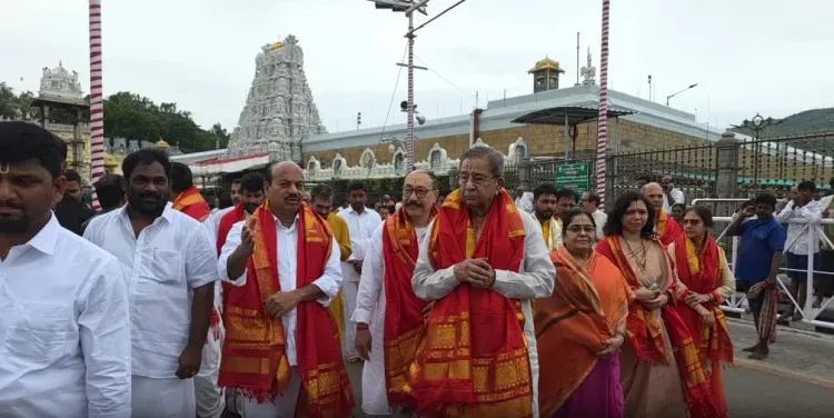 तिरुमाला मंदिर में घनश्याम तिवारी: 23 सदस्यीय संसदीय दल ने की विकसित भारत 2047 के लिए प्रार्थना