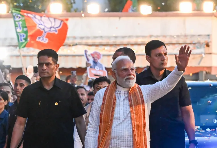 PM Modi at BJP HQ: Lotus blooms in all Ganga states, recalls 2014 Varanasi nomination