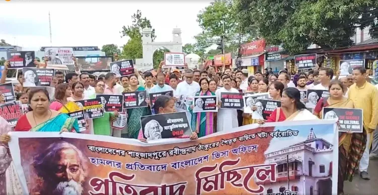 Why is the Tripura BJP Protesting Against the Vandalism of Tagore's Ancestral Home in Bangladesh?