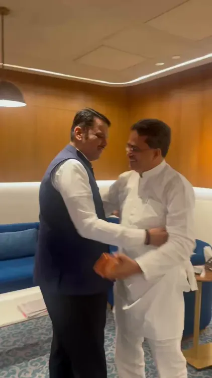Tripura CM Manik Saha meets Maharashtra CM Fadnavis in Delhi