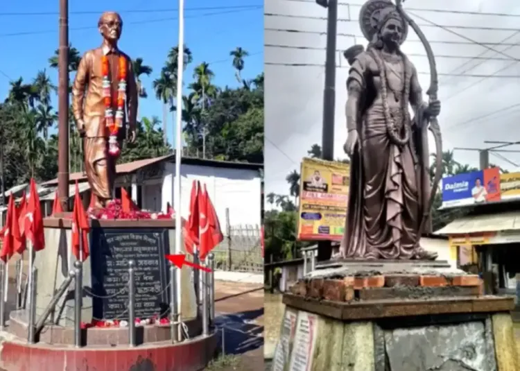Tripura LoP Calls on CM to Restore Communist Leader's Statue & Move Lord Ram's Idol