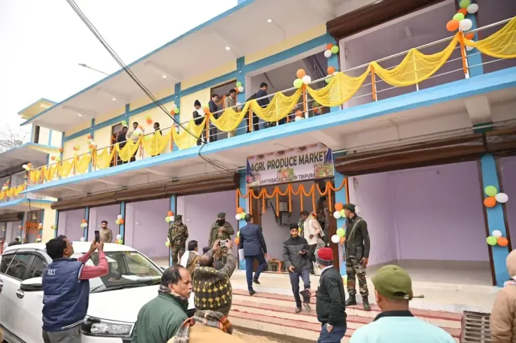 How is Tripura Enhancing Agricultural Market Infrastructure to Support Farmers' Income?