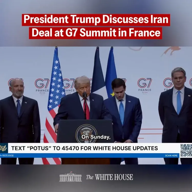 Trump Addresses Iran Deal at G7 Summit in Evian