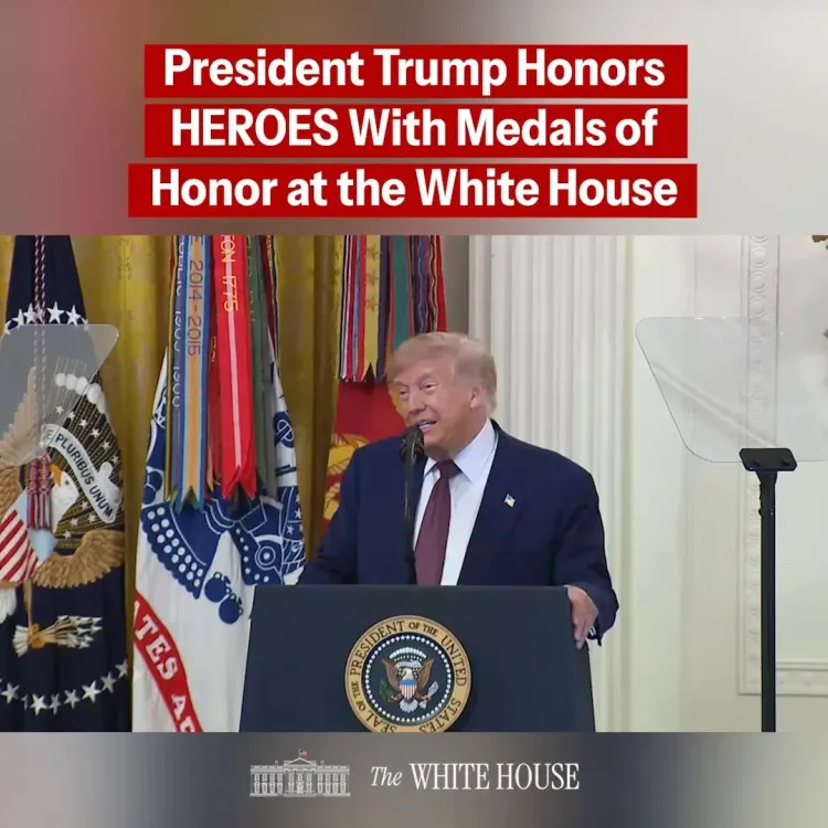 Trump Awards Medal of Honor to Three Military Heroes