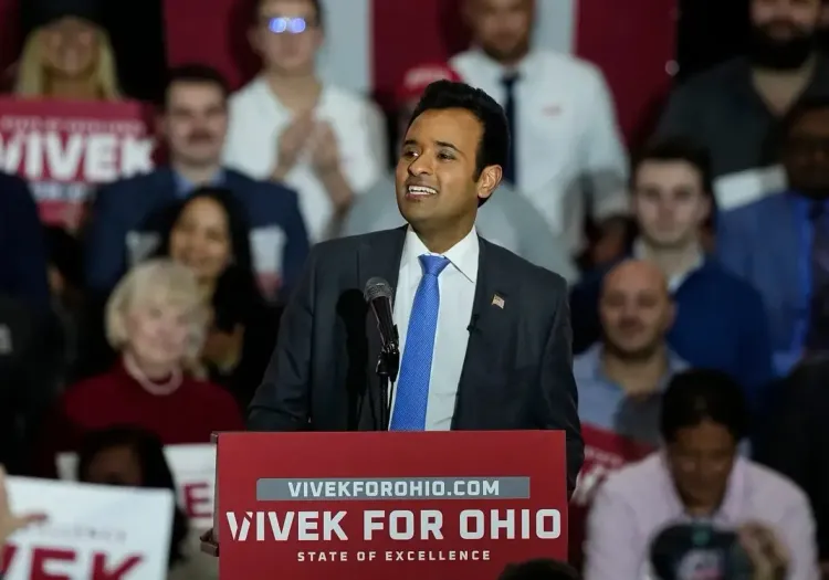 Vivek Ramaswamy wins Ohio GOP primary with 87% vote, faces Democrat in November