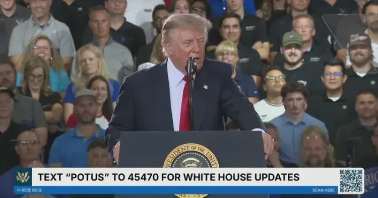 Trump Delivers Remarks at White House, July 27