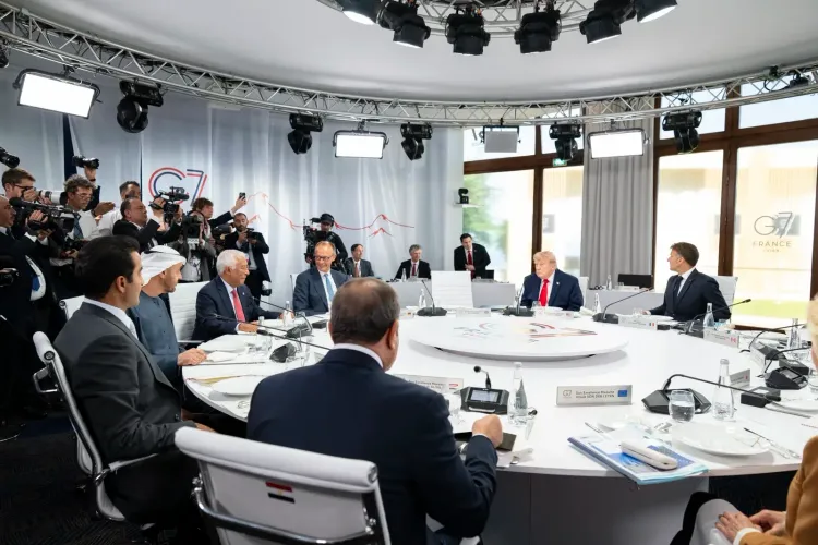 Trump praises UAE ties at G7, says Iran deal will cut oil prices