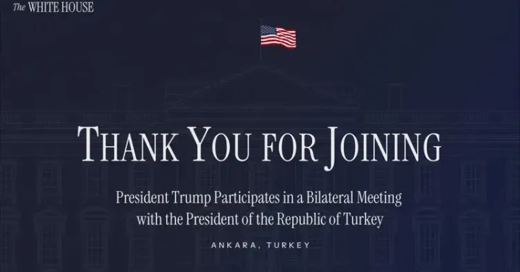 Trump Holds Bilateral Meeting with Turkey's Erdogan