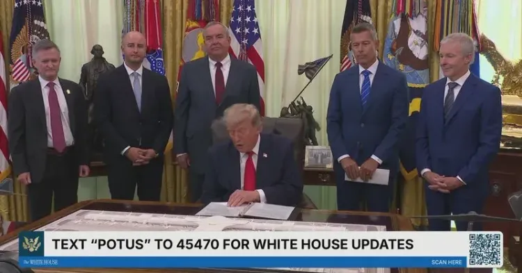 Trump Makes Transportation Announcement with Secretary