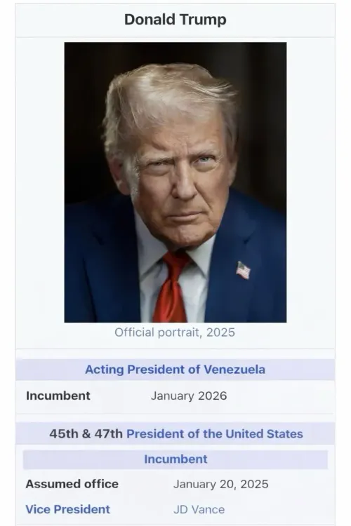 Did Trump Just Claim to Be the 'Acting President of Venezuela'?
