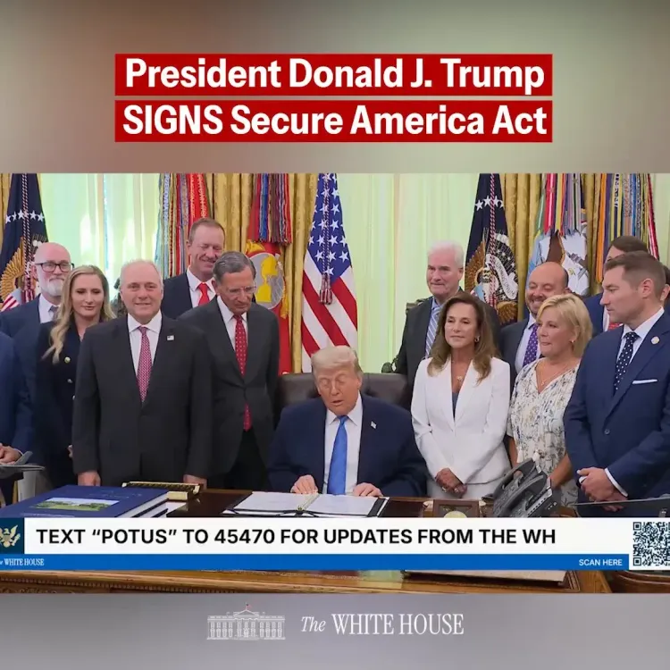 Trump Signs Secure America Act to Fund DHS Through Term End