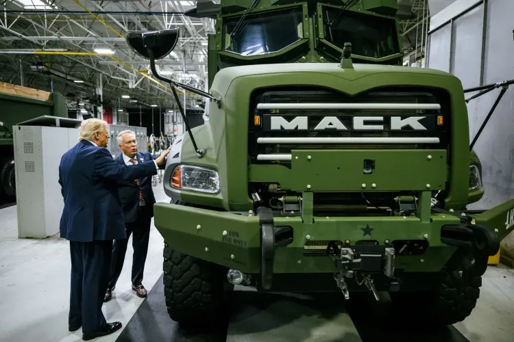 Trump Visits Mack Trucks, Champions Made in America Push