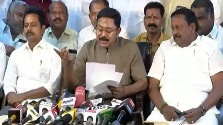 TTV Dhinakaran accuses TVK of fake MLA support letter, demands probe