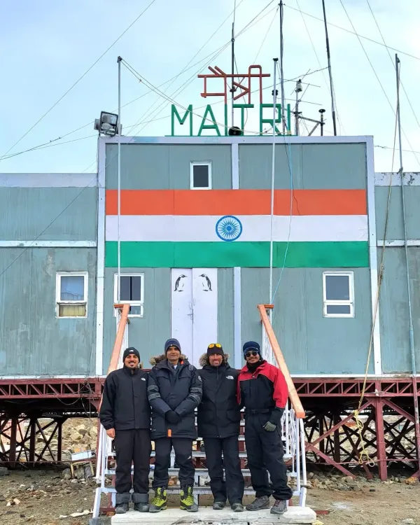 How are UAE Scientists Collaborating with India for the 45th Antarctic Expedition?