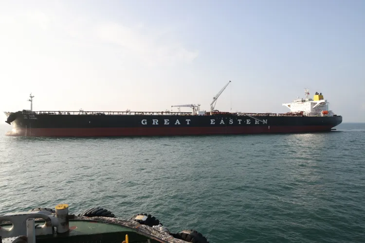 भारत में यूएई से आया क्रूड ऑयल टैंकर 'जग लाडकी', मुंद्रा पोर्ट पर किया डॉक