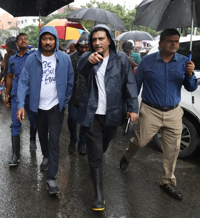 Did Udhayanidhi Stalin Surprise Inspect Flood Relief Centres in Chennai?