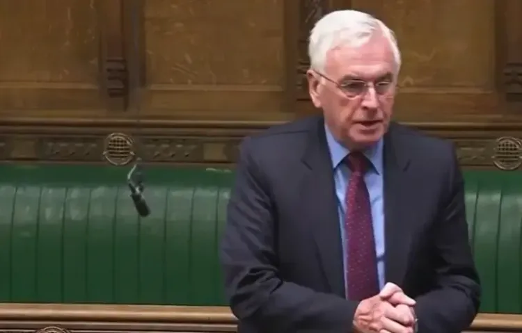 What Concerns Does UK MP John McDonnell Have About Baloch Women's Abduction and Drone Use in Pakistan?