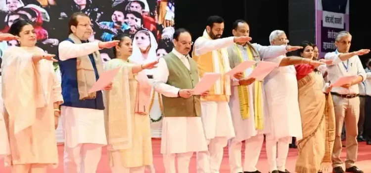 Did Union Health Minister Nadda Plant Saplings in Rohtak?