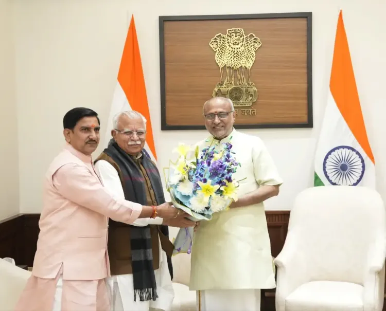 What Major Initiatives Did Union Minister Manohar Lal Share with VP Radhakrishnan?